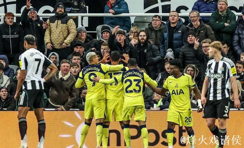 罗梅罗双响+95分钟惊天倒钩 热刺2-2绝平纽卡斯尔